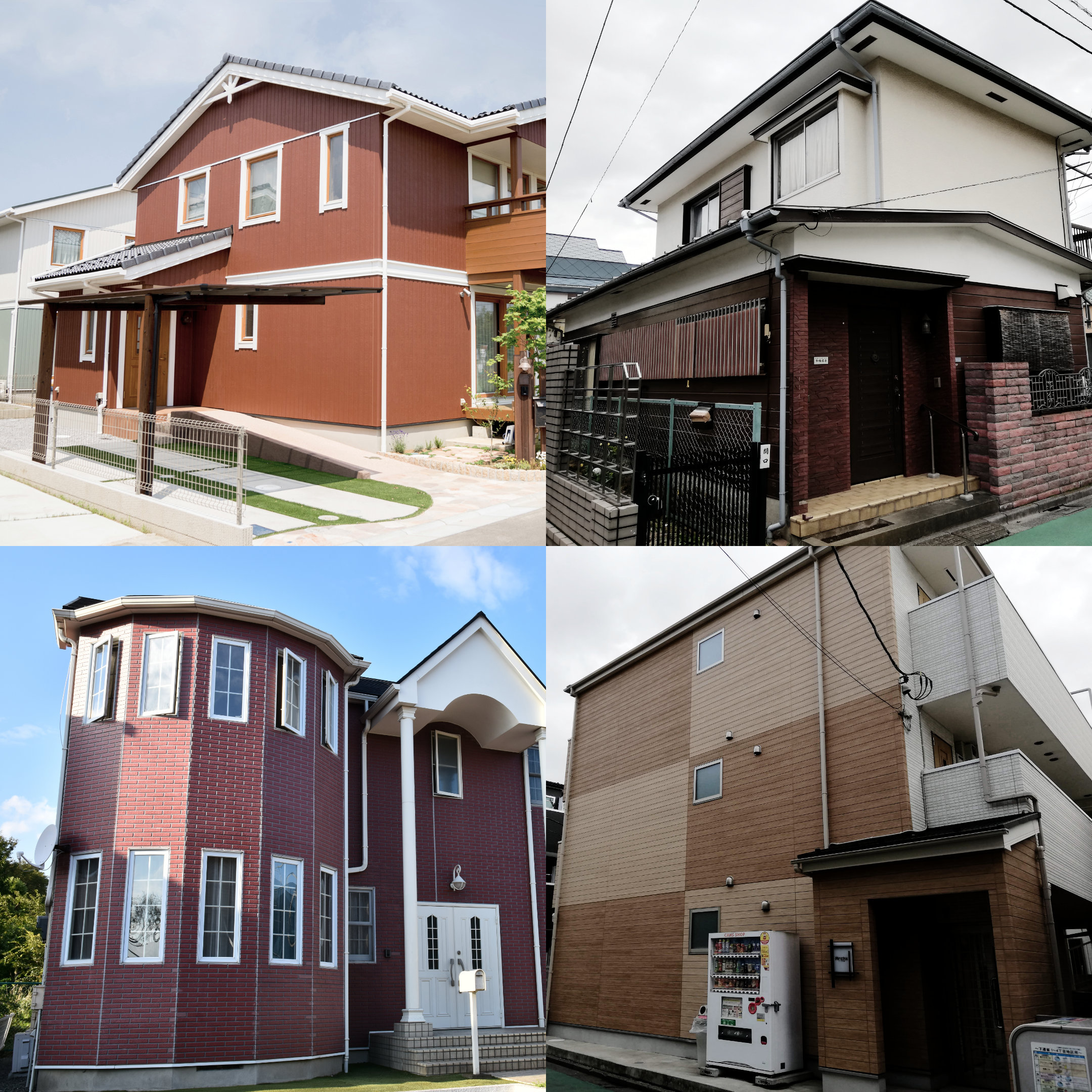 外壁 茶色,外壁 茶色 おしゃれ,外壁 ブラウン